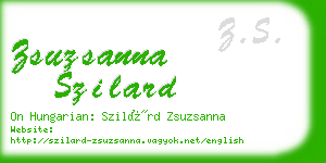 zsuzsanna szilard business card